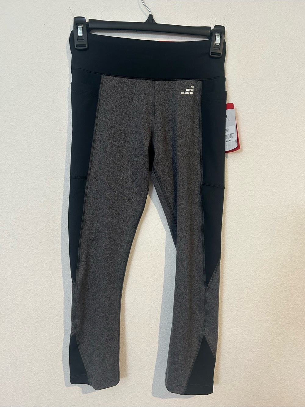 bcg Black and Charcoal Girls' Athletic Leggings